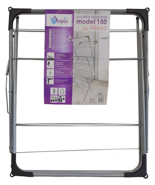 Erga Model 150, 3-patrový sušák prádla 59,5x52,2x130,5 cm, bílá, ERG-SEP-10STWIE000A02