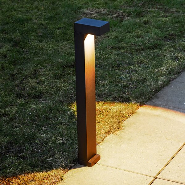 LOOM DESIGN LED světlo na cestu Arn, corten, výška 70 cm, hliník, Hnědá / rez, Hliník, Moderní