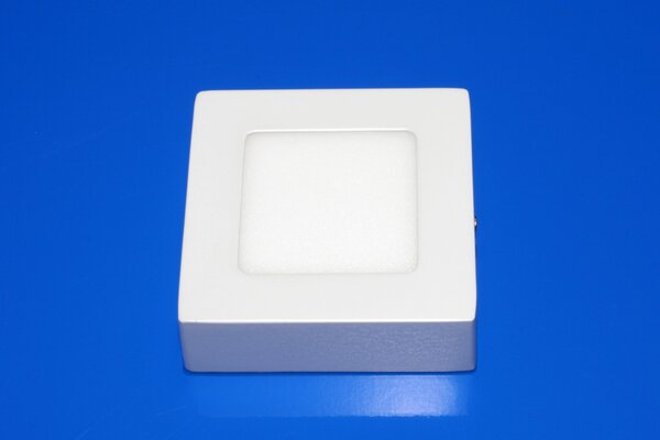 LED panel přisazený čtverec 6W denní bílá