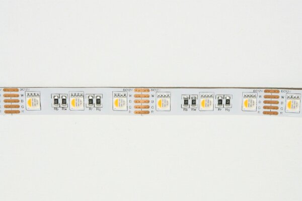 LED-lumin LED pásek 12V RGBWW teplá bílá, 19,2W/m, IP20, Ra>90, 4v1