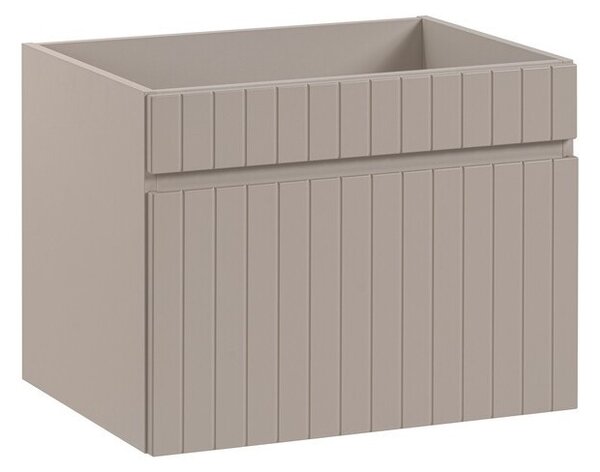 Comad Závěsná skříňka Iconic Wiki s deskou a umyvadlem 60 cm kašmírová/dub coast evoke