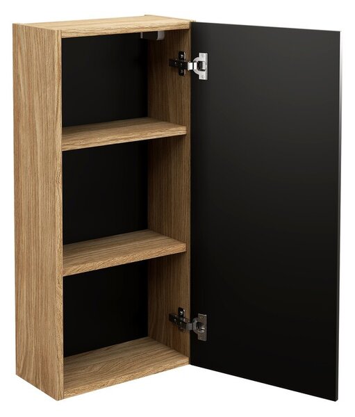 Comad Koupelnová sestava Luxor Black Mona se skříňkami a umyvadlem 90 cm černá/dub olejovaný