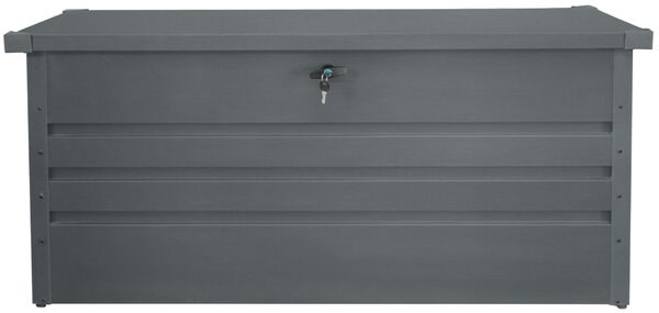 Kovový zahradní úložný box BestBerg ZBK-600A / 600 l / 165 x 70 x 62 cm / šedá