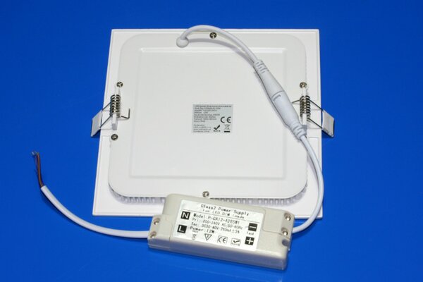 LED panel na strop čtverec 12W denní bílá