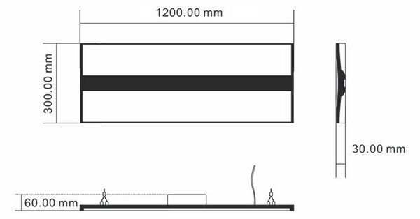 LED-lumin LED závěsné svítidlo CUBE - 60W, 4200lm, 3000K
