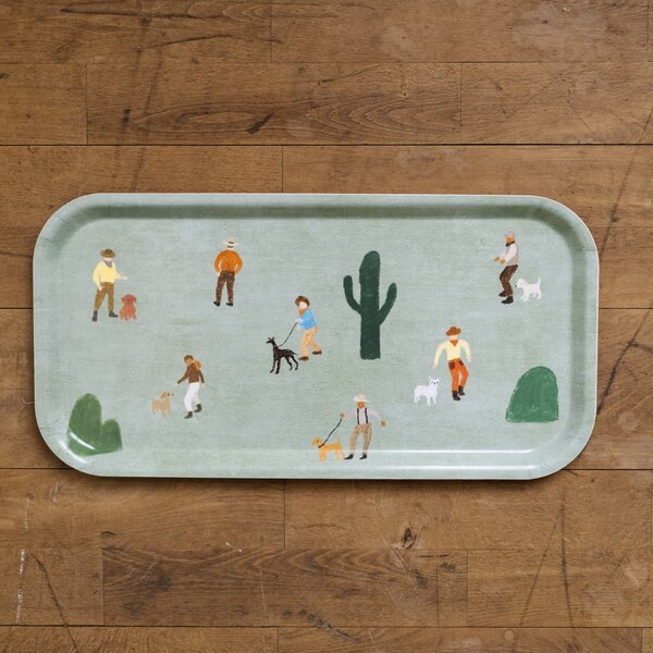 Servírovací tác Cowboys and Dogs 43 × 22 cm