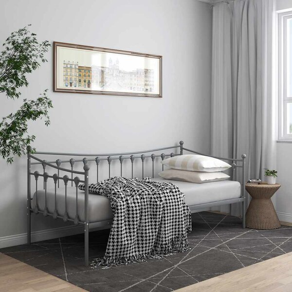 VidaXL Rám postele/pohovky kovový 90 x 200 cm [324757] Barva: Černá