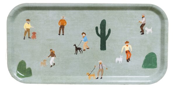 Servírovací tác Cowboys and Dogs 43 × 22 cm