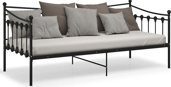 VidaXL Rám postele/pohovky kovový 90 x 200 cm [324757] Barva: Černá