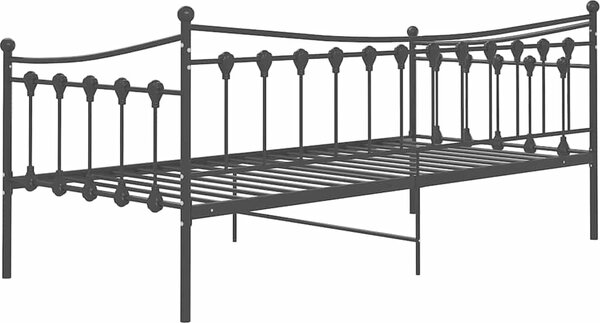 VidaXL Rám postele/pohovky kovový 90 x 200 cm [324757] Barva: Černá