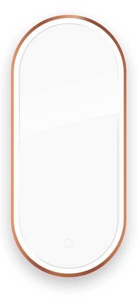 Oltens Nordlis zrcadlo 40x90 cm oválný s osvětlením s vyhřívací podložkou 64103610