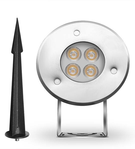 LED-lumin Zahradní LED světlo se zapichovacím trnem 3W 24V Barevná teplota: Modrá