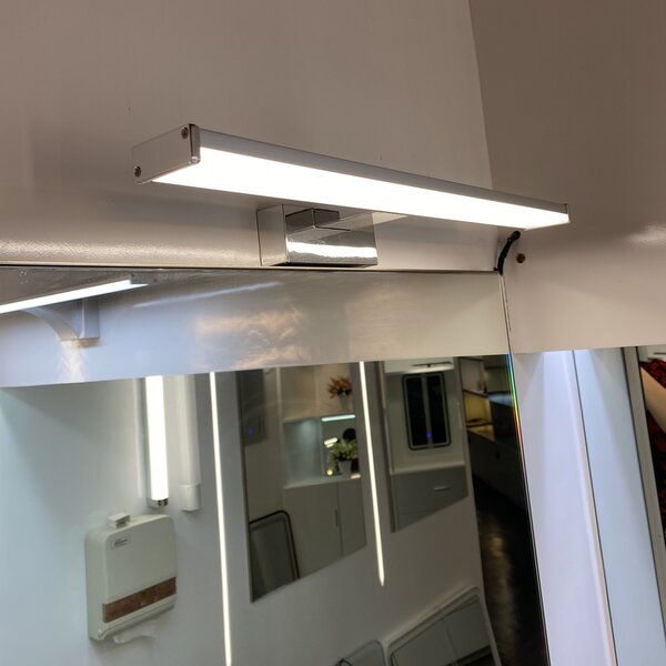 LED-lumin Světlo do koupelny nad zrcadlo LED 40cm 8W 640lm 4000K IP44 230V - chrom