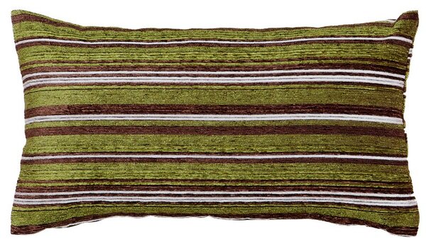 Povlak SOFA proužky zelenohnědá 30 x 50 cm