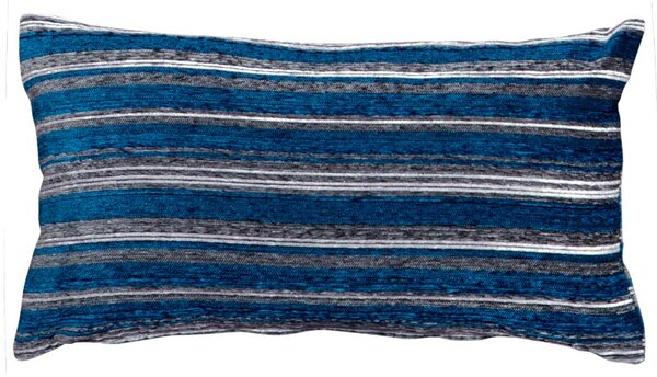 Povlak SOFA proužky tyrkysovošedá 30 x 50 cm