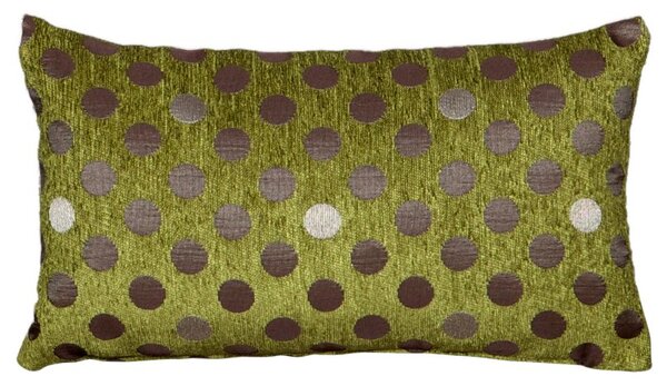 Povlak SOFA puntíky zelenohnědá 30 x 50 cm