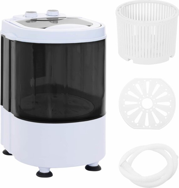 VidaXL Mini pračka jeden buben 2,6 kg [42039108] Barva: Modro-bílá