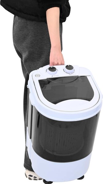 VidaXL Mini pračka jeden buben 2,6 kg [42039108] Barva: Modro-bílá