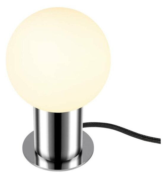BIG WHITE SLV VARYT Stolní lampa, kulatá, 1x max. 6W, E14, chrom 1008111