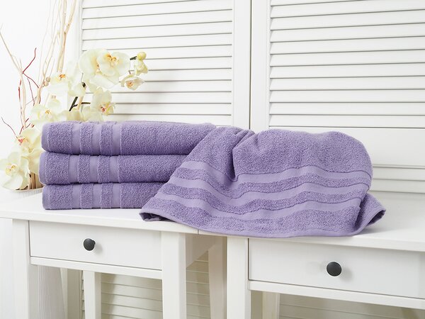 B.E.S. - Petrovice, s.r.o. Bavlněný froté ručník Standard - Violet Rozměr: 30 x 50