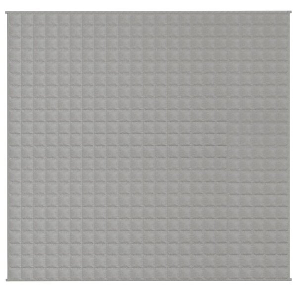 Zátěžová deka šedá 220 x 230 cm 15 kg textil