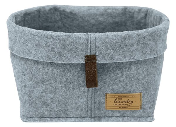 Šedý textilní organizér Wenko Felt, 18 x 12 cm
