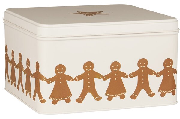 Plechová dóza Gingerbread Couples Square