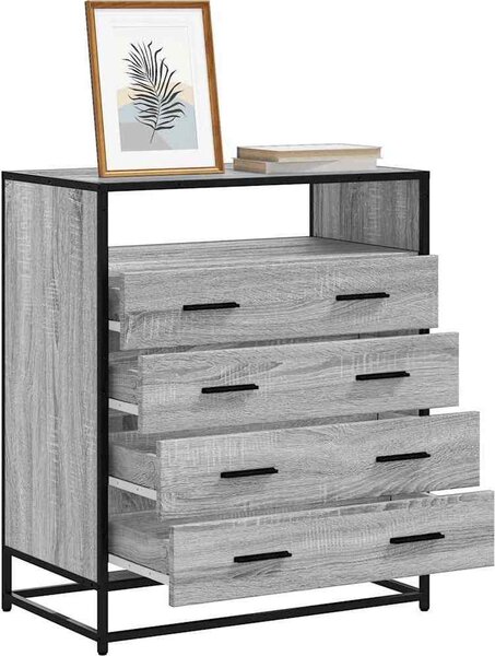 VidaXL Komoda se zásuvkami 70x41x83,5 cm kompozitní dřevo [8010314] Barva: kouřový dub