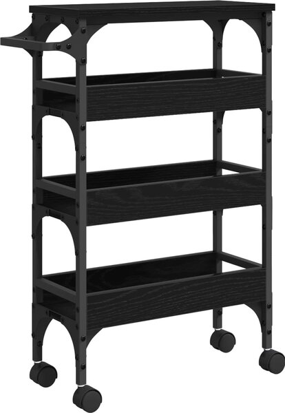 VidaXL Kuchyňský vozík 53 x 20 x 76 cm kompozitní dřevo [883024] Barva: kouřový dub