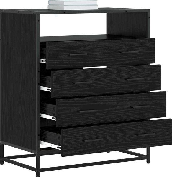 VidaXL Komoda se zásuvkami 70x41x83,5 cm kompozitní dřevo [8010314] Barva: kouřový dub