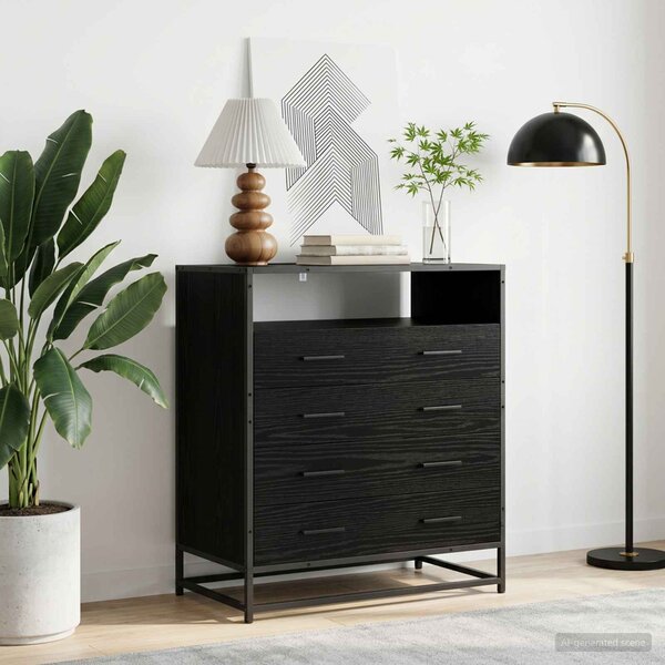 VidaXL Komoda se zásuvkami 70x41x83,5 cm kompozitní dřevo [8010314] Barva: kouřový dub
