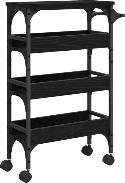 VidaXL Kuchyňský vozík 53 x 20 x 76 cm kompozitní dřevo [883024] Barva: kouřový dub