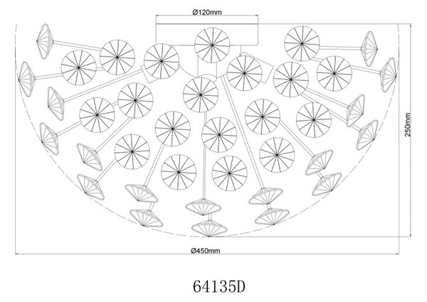 Globo KATRINA 64135D LED přisazené stropní svítidlo G9 | 350lm | 3000K