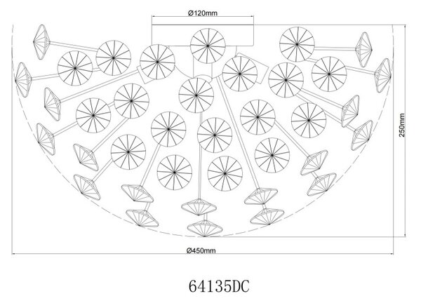 Globo KATRINA 64135DC LED přisazené stropní svítidlo G9 | 350lm | 3000K