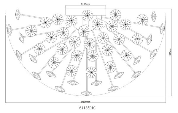 Globo KATRINA 64135D1C LED přisazené stropní svítidlo G9 | 350lm | 3000K