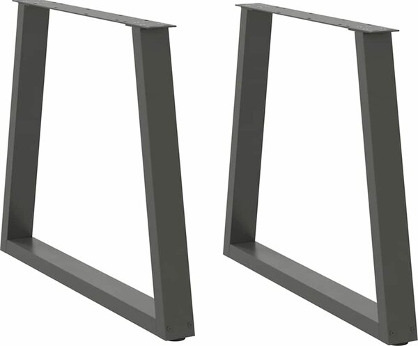 VidaXL Nohy k jídelnímu stolu ve tvaru V, 2 ks, , 80 x (72-73,3) cm, ocel [4012574] Barva: Černá
