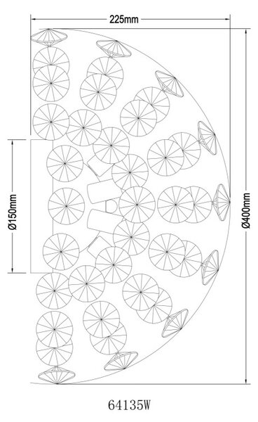 Globo KATRINA 64135W LED nástěnné svítidlo G9 | 350lm | 3000K