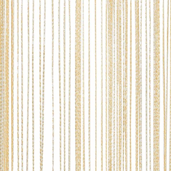 VidaXL Provázkové záclony 2 ks 100x250 cm [132402] Barva: Béžová