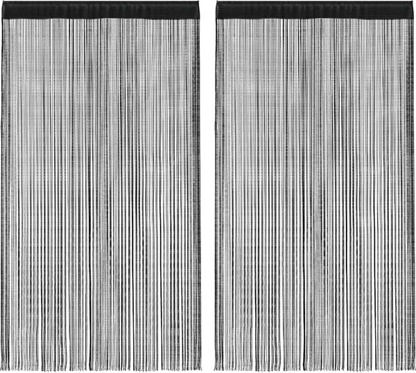 VidaXL Provázkové záclony 2 ks 100x250 cm [132402] Barva: Béžová
