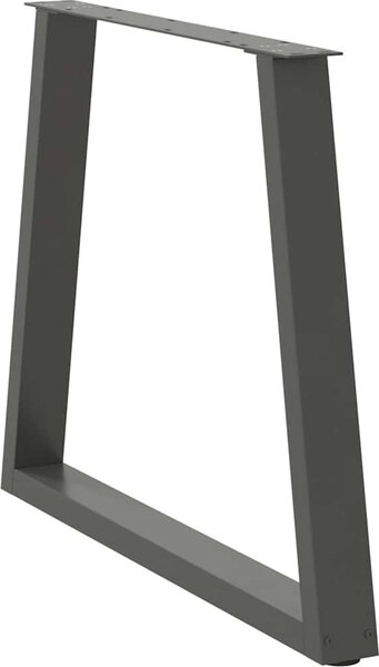 VidaXL Nohy k jídelnímu stolu ve tvaru V, 2 ks, , 80 x (72-73,3) cm, ocel [4012574] Barva: Černá