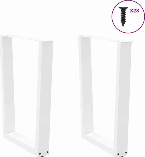 VidaXL Nohy k jídelnímu stolu ve tvaru V, 2 ks, , 70 x (72-73,3) cm, ocel [4012645] Barva: Černá