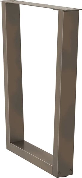 VidaXL Nohy k jídelnímu stolu ve tvaru V, 2 ks, , 70 x (72-73,3) cm, ocel [4012645] Barva: Černá