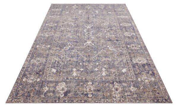 Hanse Home, Kusový koberec Cairo 105588 Port Said Cream Blue – na ven i na doma, 200x280, modrá, chodba / předsíň