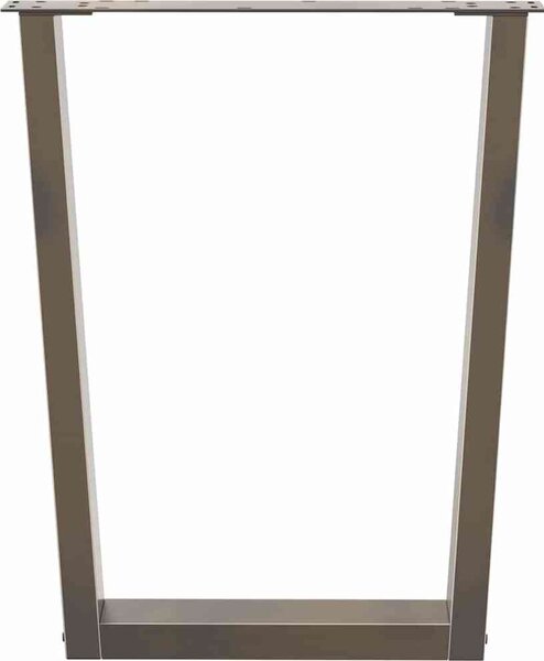 VidaXL Nohy k jídelnímu stolu ve tvaru V, 2 ks, , 70 x (72-73,3) cm, ocel [4012645] Barva: Černá