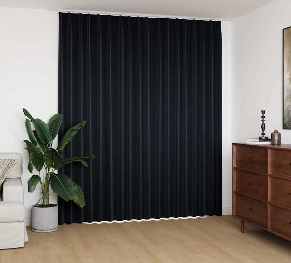 VidaXL Zatemňovací závěs s háčky 290 x 245 cm [134449] Barva: Modrá