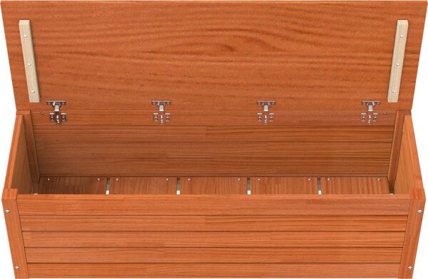 VidaXL Úložný box 109x36,5x33 cm masivní borové dřevo [865371] Barva: Přírodní