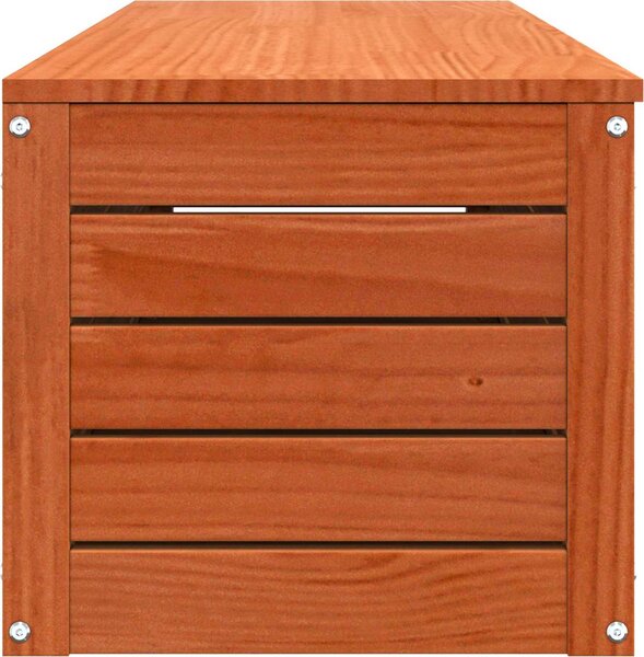 VidaXL Úložný box 109x36,5x33 cm masivní borové dřevo [865371] Barva: Přírodní