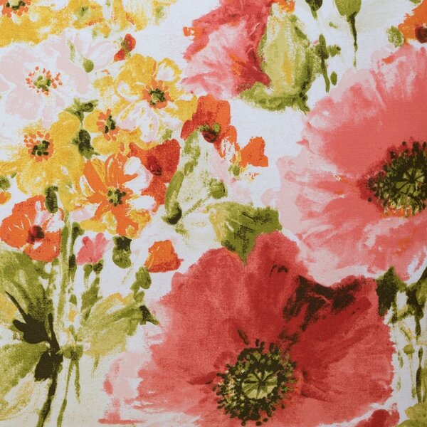 Povlak SATÉN PLUS poppy bíločervená 50 x 70 cm