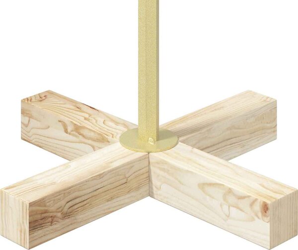 VidaXL Kovový vánoční stromek se stojanem KUOPIO 60 cm Ocel [42053866] Barva: Černá