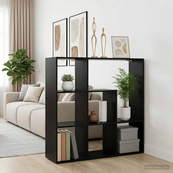 VidaXL Knihovna/dělící stěna 102x29x103,5 cm kompozitní dřevo [8015689] Barva: Bílá